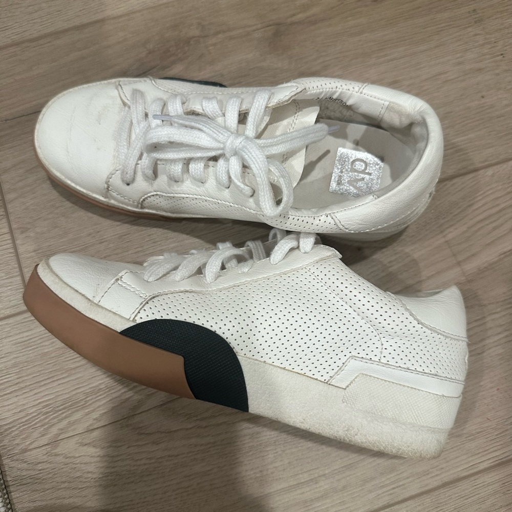 DV By Dolce Vita White and Black Sneakers